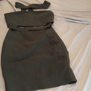 Green Bodycon Mini Dress
